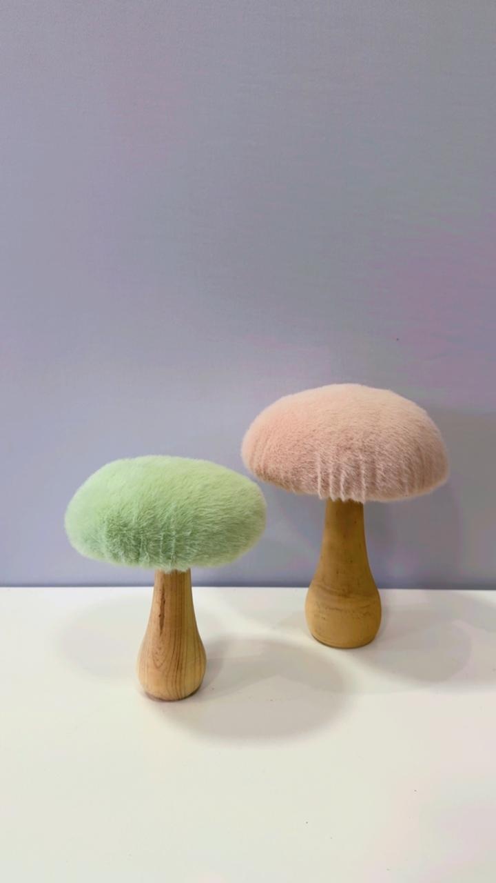 Cogumelo Rosinha / Verde Agua 2 Peças - Comemore com encanto