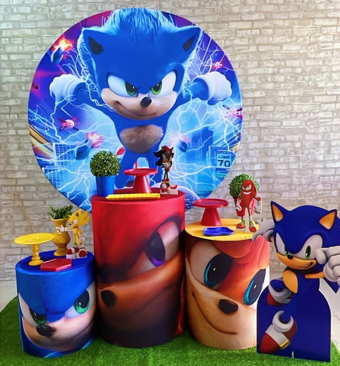 Kit Sonic Azul Com Amarelo 1 - Comemore com encanto