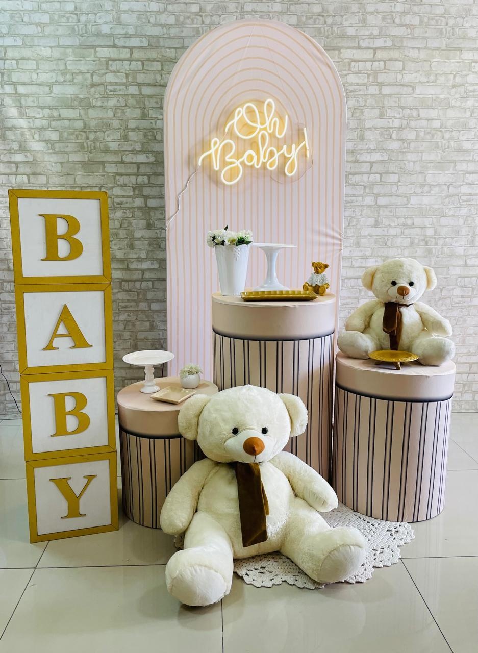 Kit Cha de Bebe Baby Listrado - Comemore com encanto