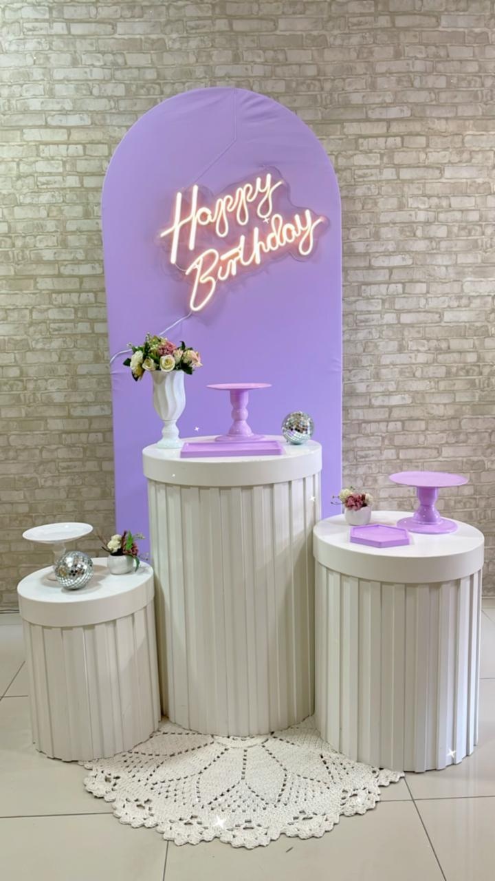 Kit Happy Cilindro Ripado - Comemore com encanto