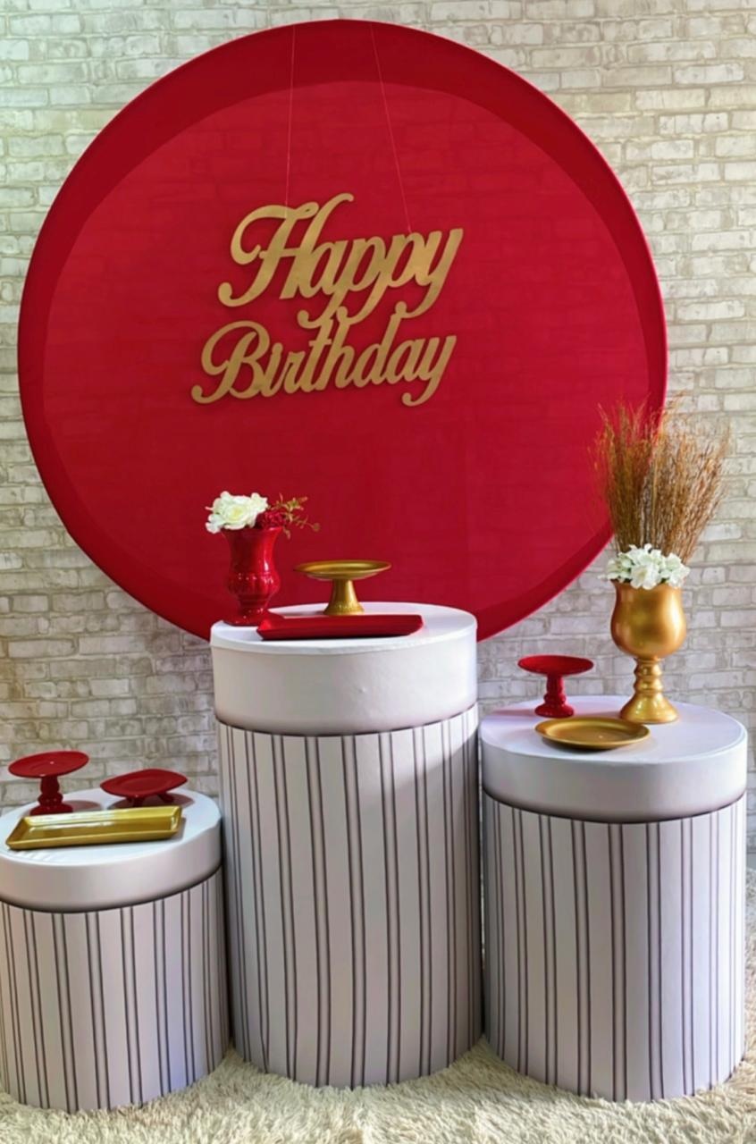 Kit Harry Vermelho Com Branco - Comemore com encanto