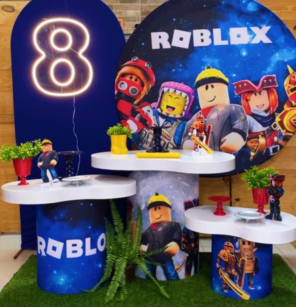 Kit Roblox Novo Tampo 3 - Comemore com encanto