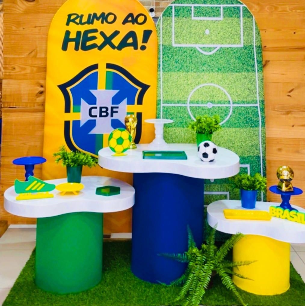 Kit Brasil Hexa Com Tampo - Comemore com encanto