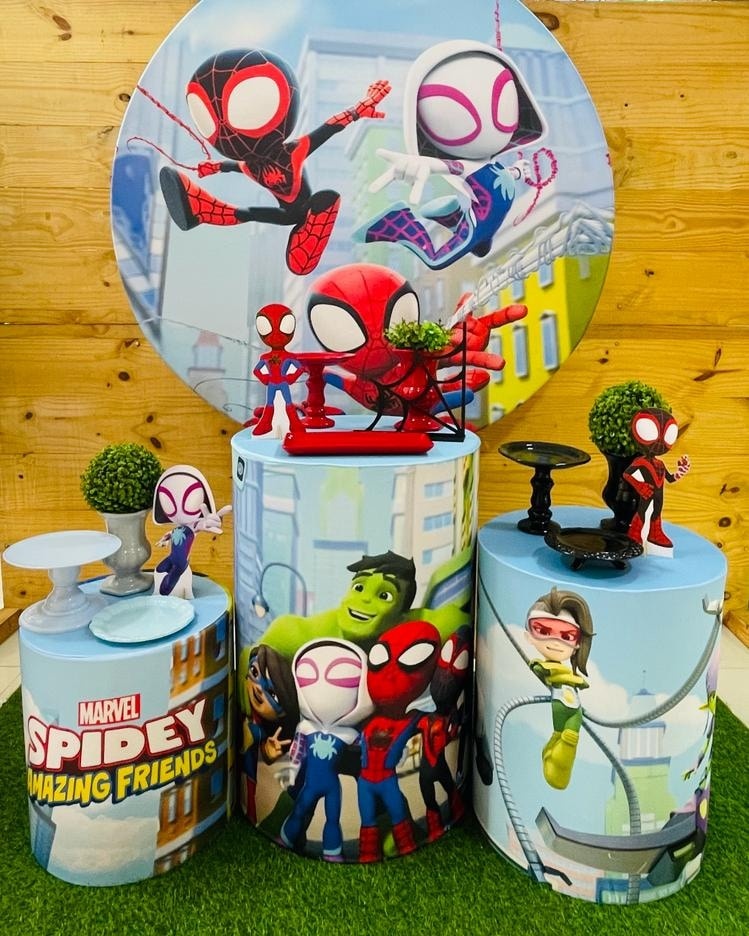 Kit Homem Aranha E Seus Amigos 1 - Comemore com encanto