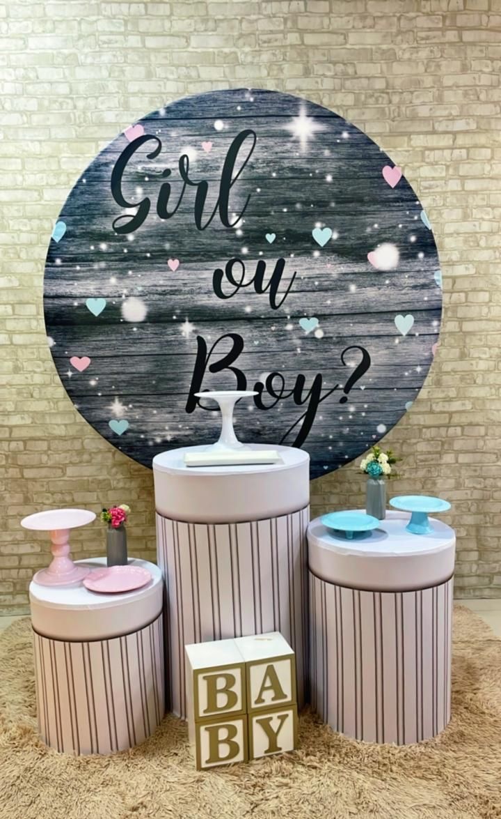 Kit Cha Revelaçao Boy Ou Girl - Comemore com encanto