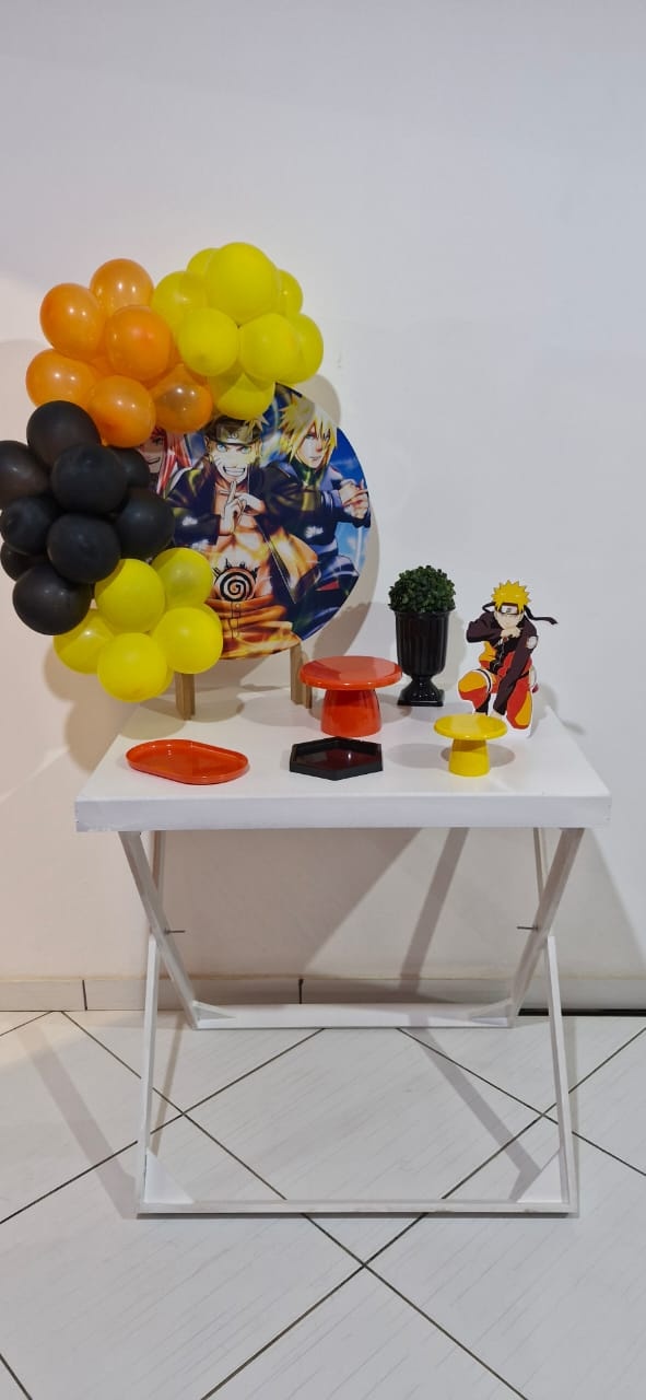 Kit Festa Na Mesa Masculino Infantil Naruto - Marisa Festas Descartáveis e Cia 