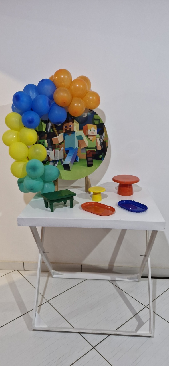 Kit Mini Festa Na Mesa Mine Kraft - Marisa Festas Descartáveis e Cia 