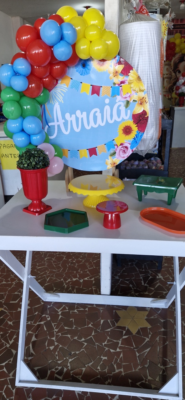 Kit Mini Festa Na Mesa Arraia - Marisa Festas Descartáveis e Cia 