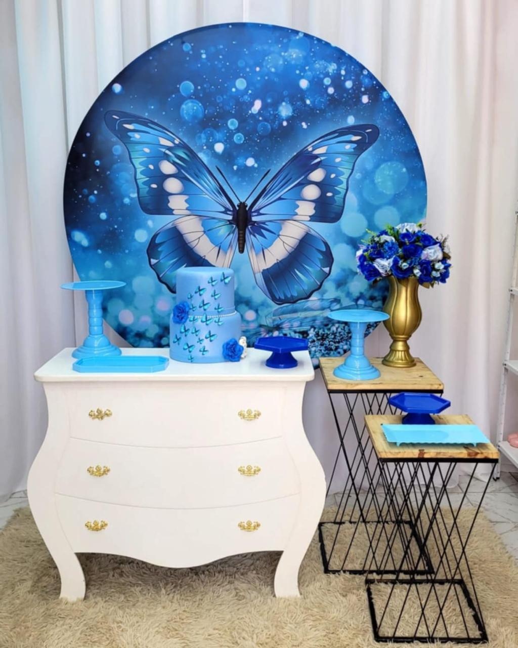 Borboleta Azul - kiccafesta 