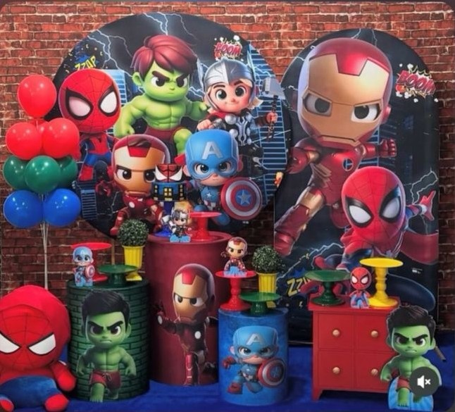 Kit Mini Heróis Vingadores - Pegue e Monte Fest