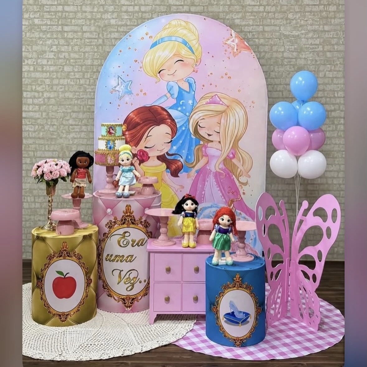 Kit  Princesas Cute - Pegue e Monte Fest