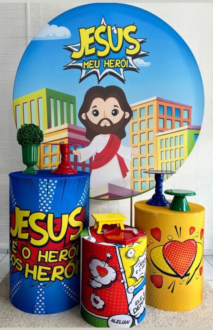 Kit Jesus Meu Herói - Pegue e Monte Fest