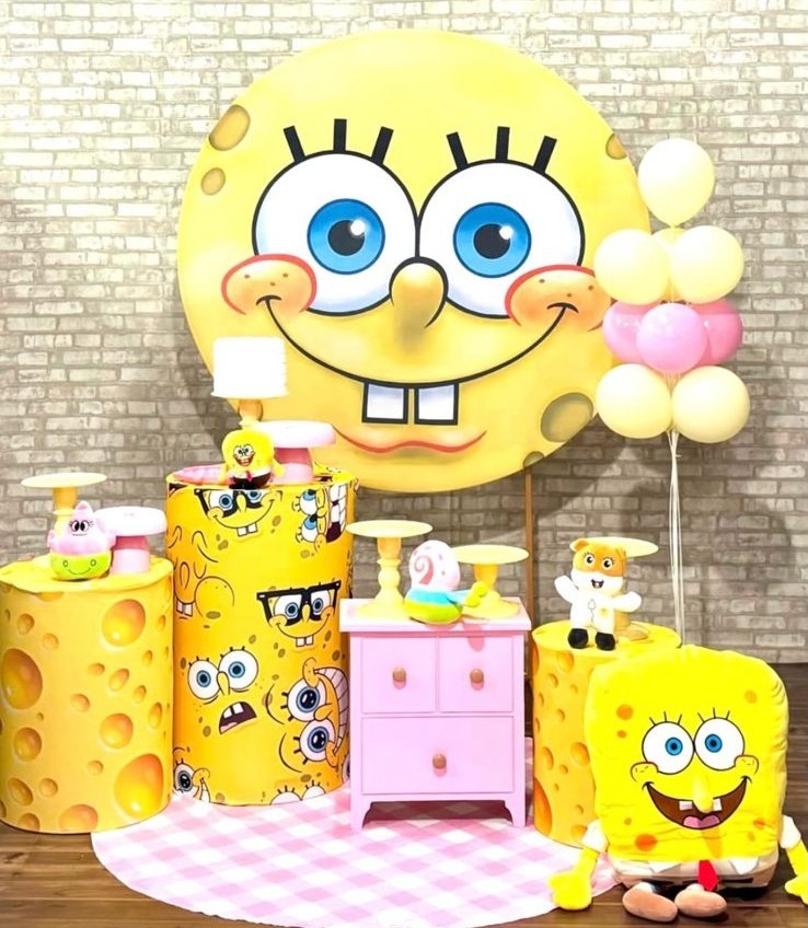 Kit Bob Esponja - Pegue e Monte Fest