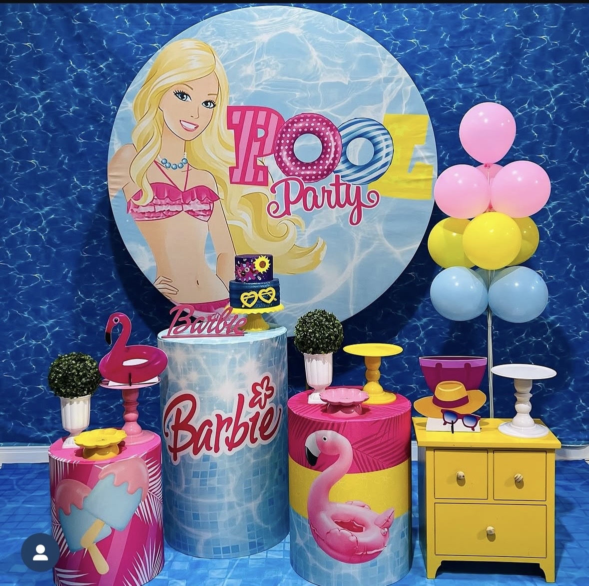 Kit Pool Party Barbie - Pegue e Monte Fest