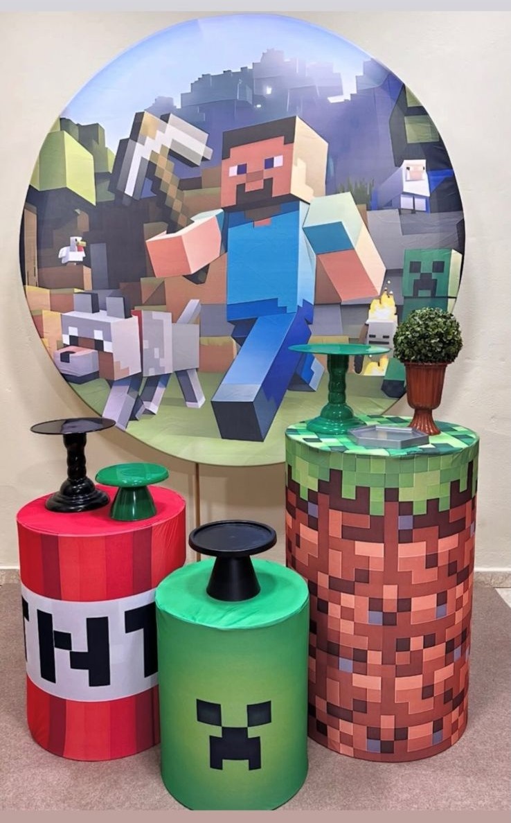 Kit Minecraft - Pegue e Monte Fest