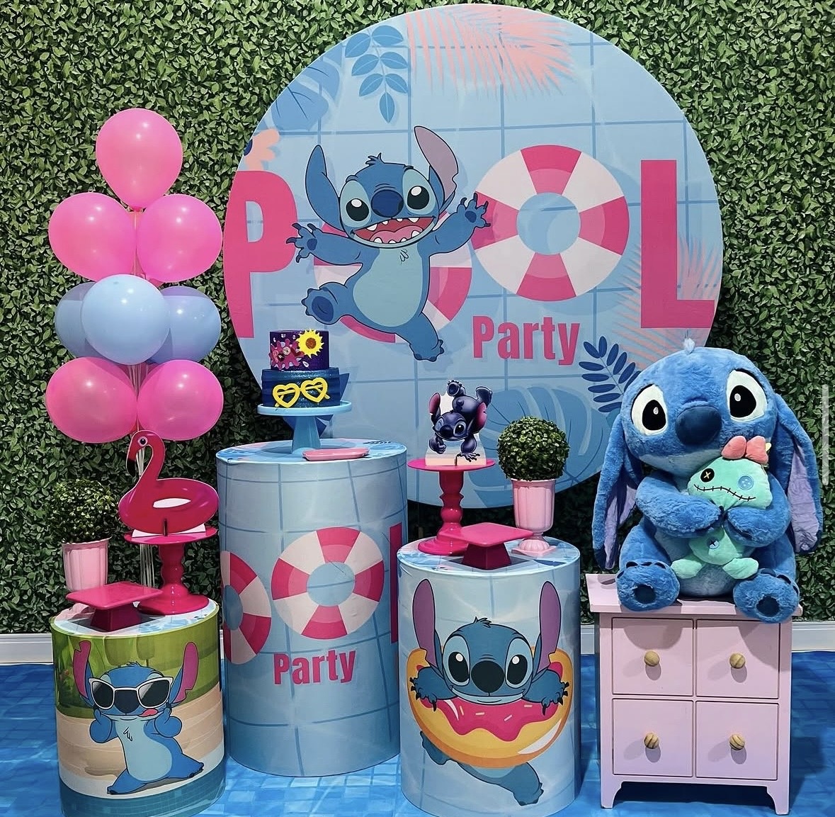 Kit Pool Party Stitch - Pegue e Monte Fest