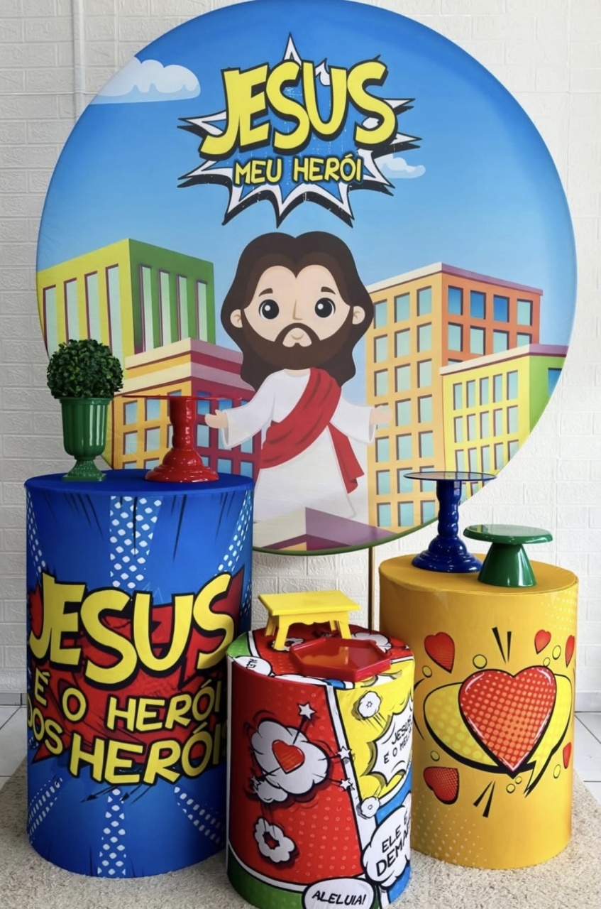Kit Jesus Meu Herói  - Pegue e Monte Fest