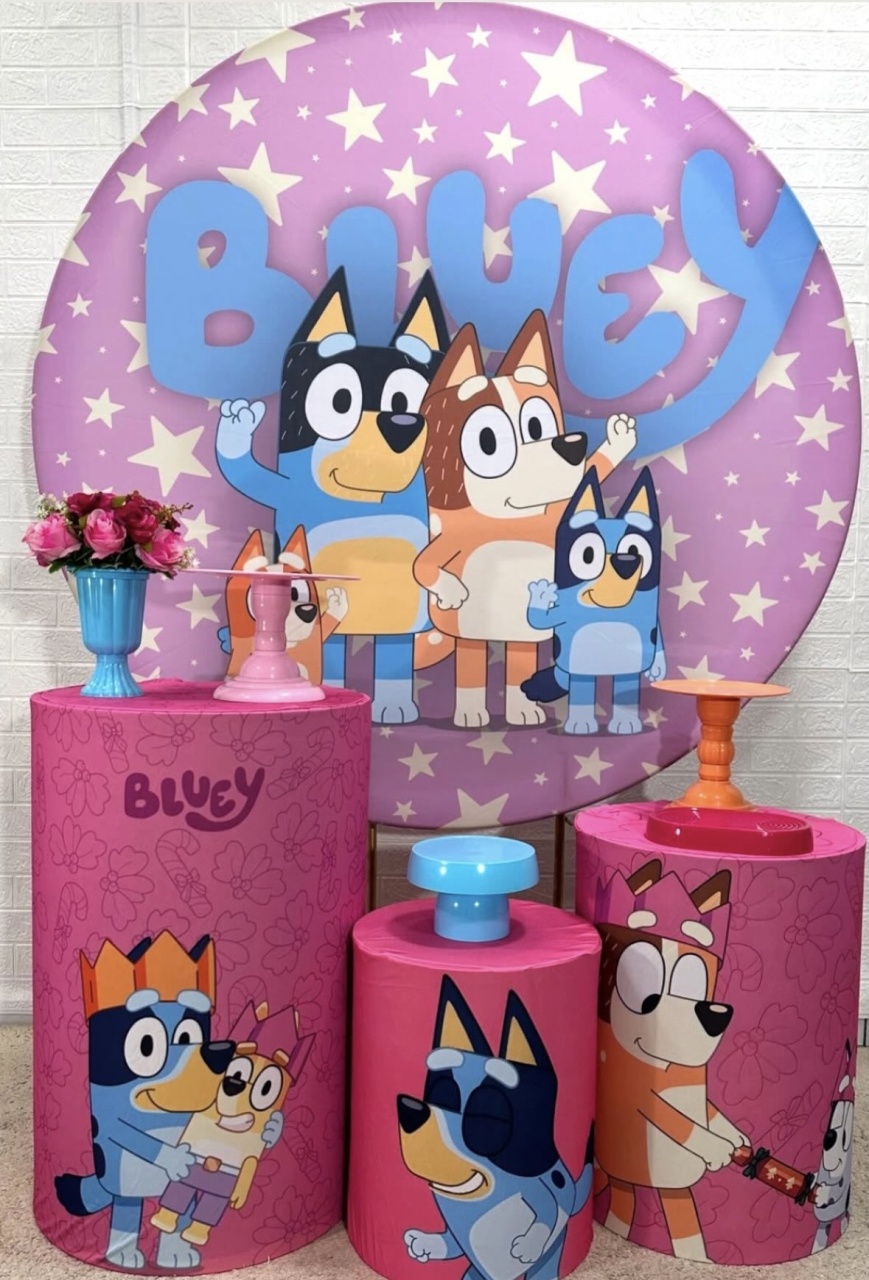 Kit Bluey Rosa  - Pegue e Monte Fest