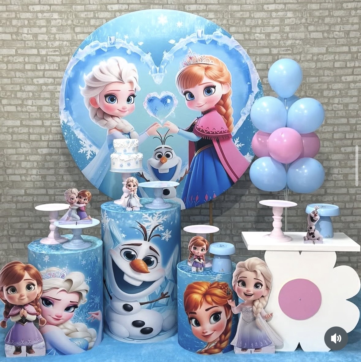 Kit Frosen E Elsa - Pegue e Monte Fest