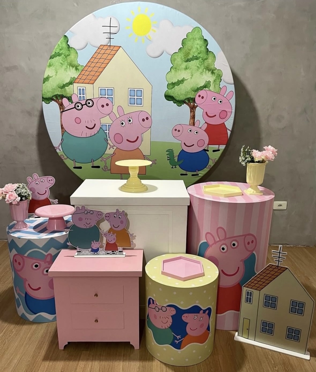 Kit Peppa Pig 3 - Pegue e Monte Fest