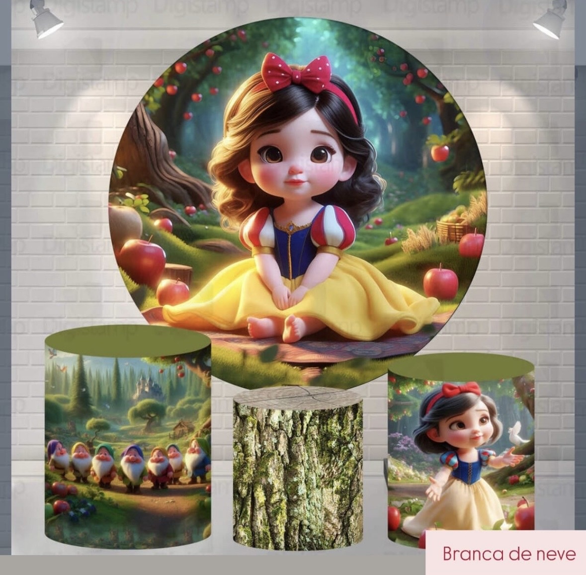 Kit Branca de Neve Cute 12 - Pegue e Monte Fest