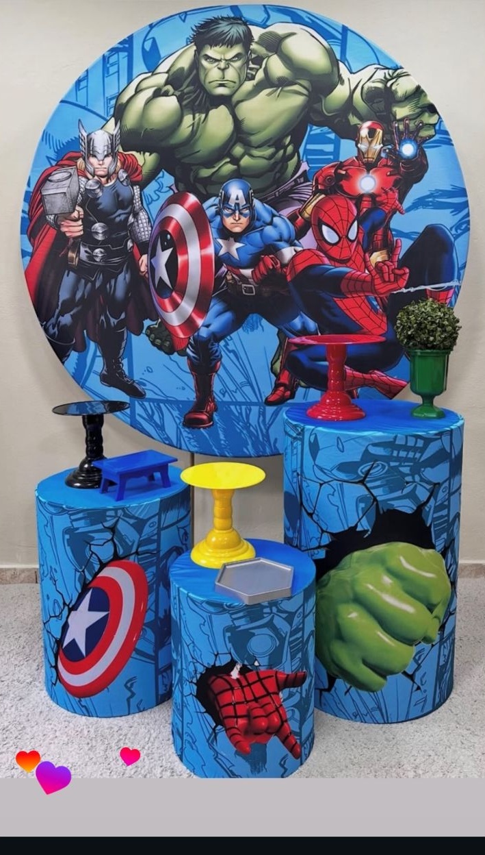 Kit Vingadores Adulto - Pegue e Monte Fest