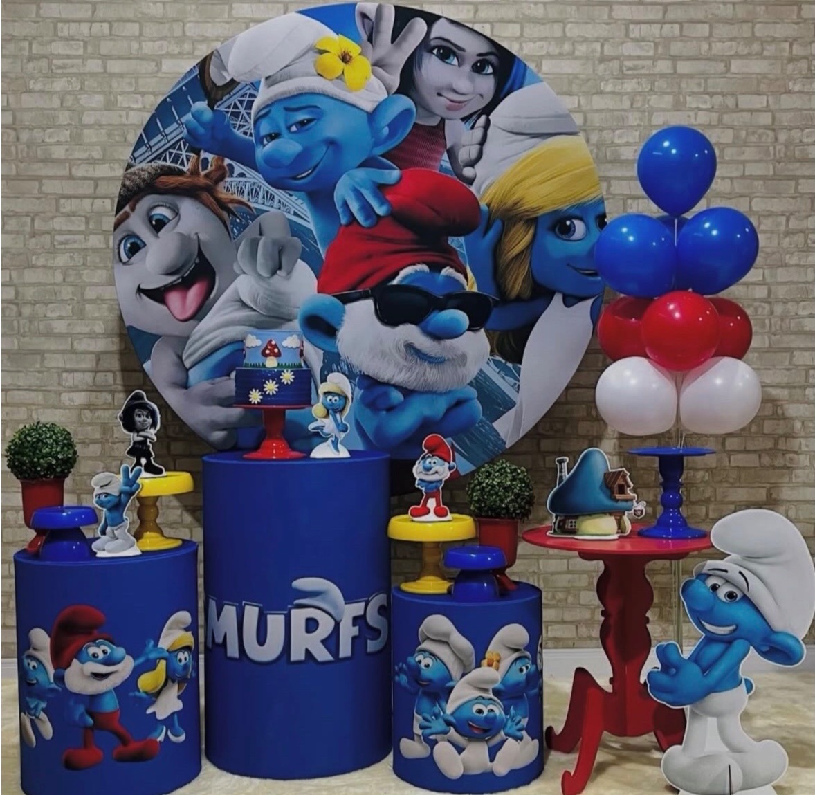Kit Smurfs - Pegue e Monte Fest