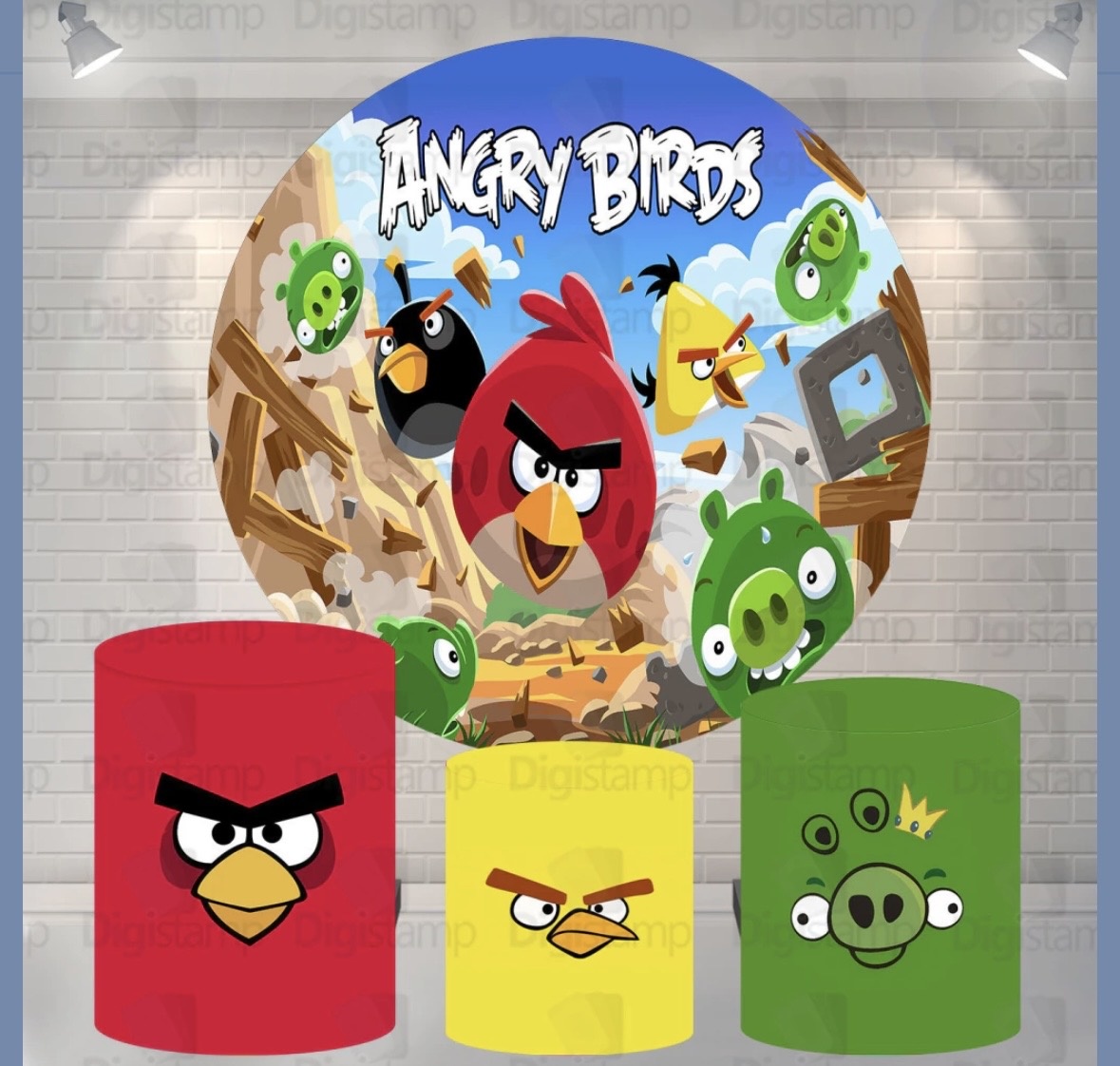 Kit Angry Birds - Pegue e Monte Fest