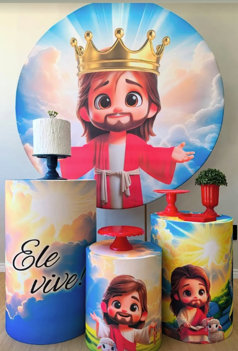 Kit Jesus/Ele Vive/Jesus Baby - Pegue e Monte Fest