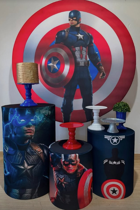 Kit Capitão America - Pegue e Monte Fest