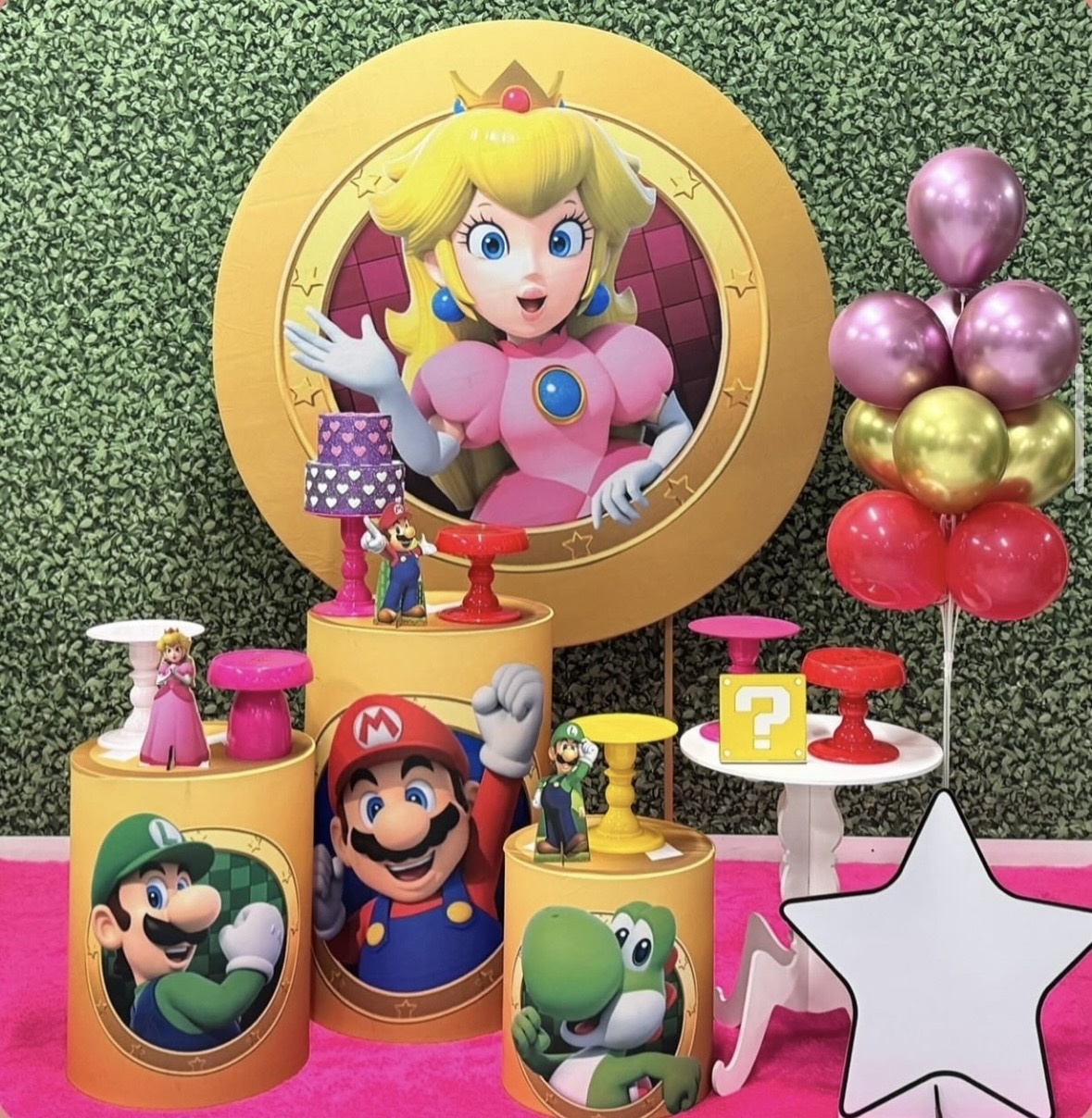 Kit Princesa Peach - Pegue e Monte Fest
