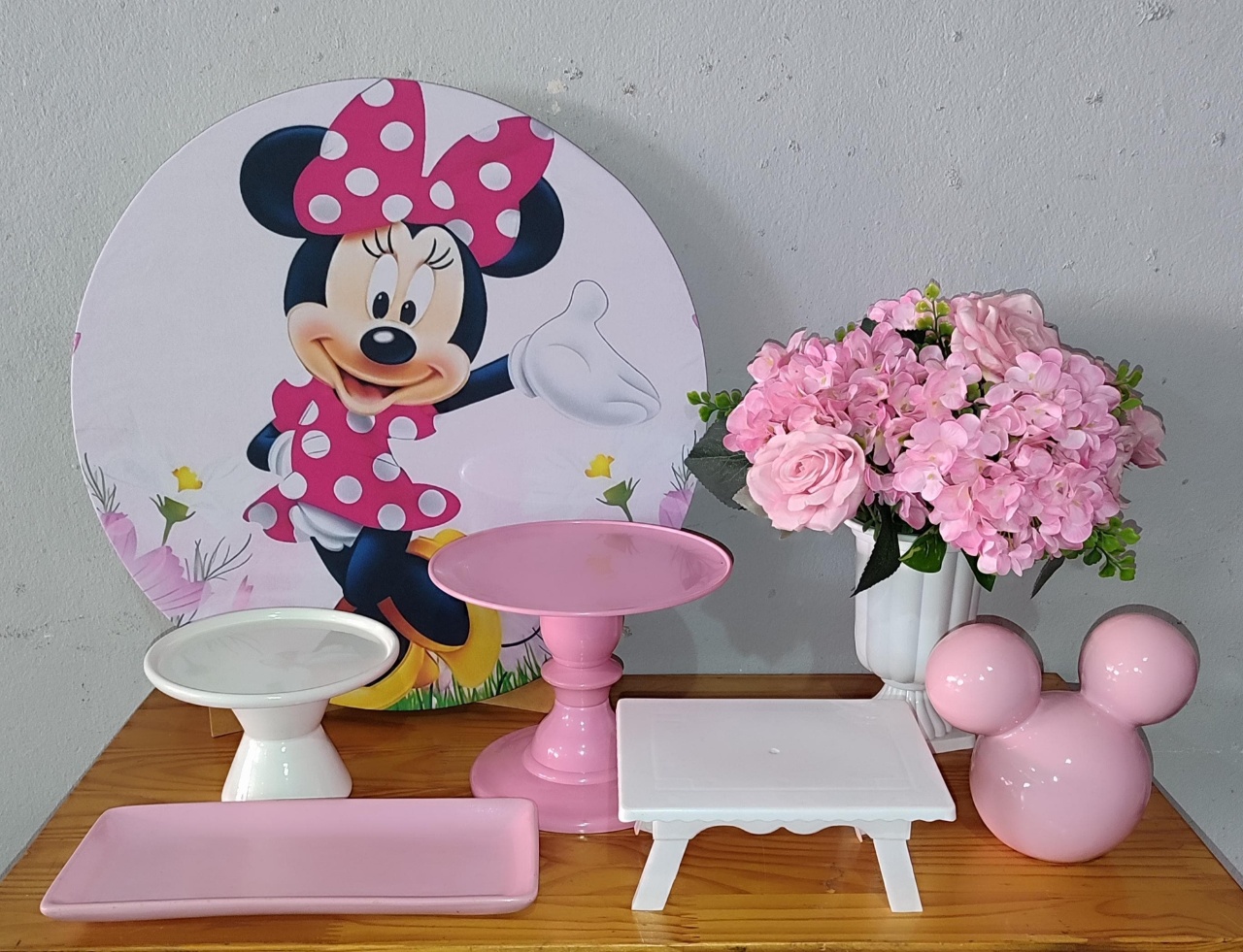Mini Kit Minnie Rosa - Arte Sonho Locação
