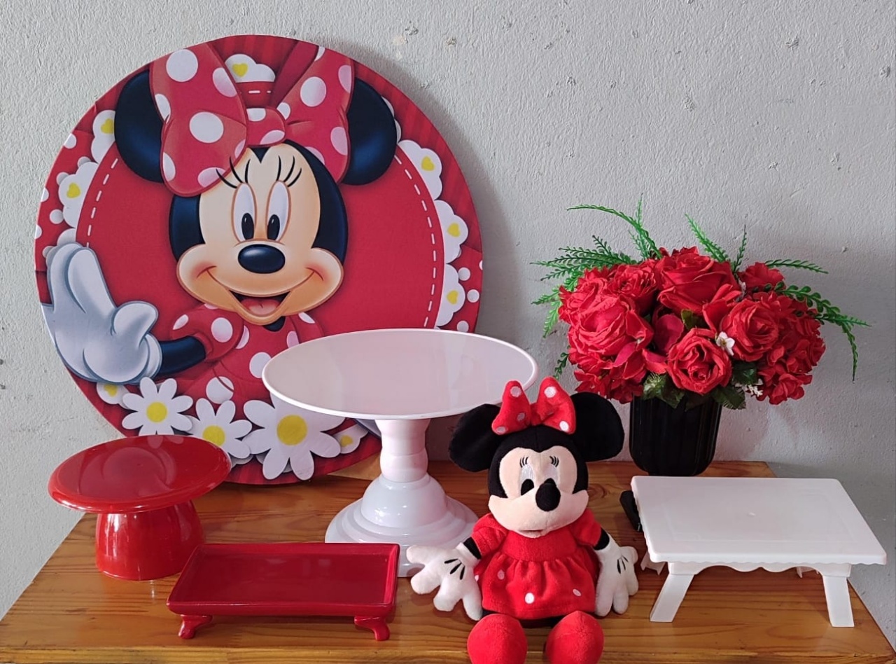Mini Kit Minnie Vermelha - Arte Sonho Locação