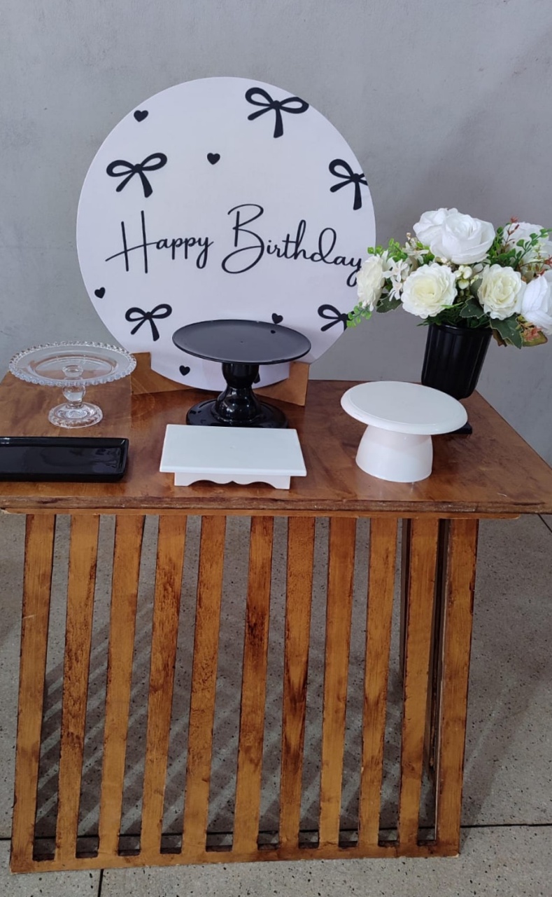 Mini Kit Happy Birthday Laços - Arte Sonho Locação