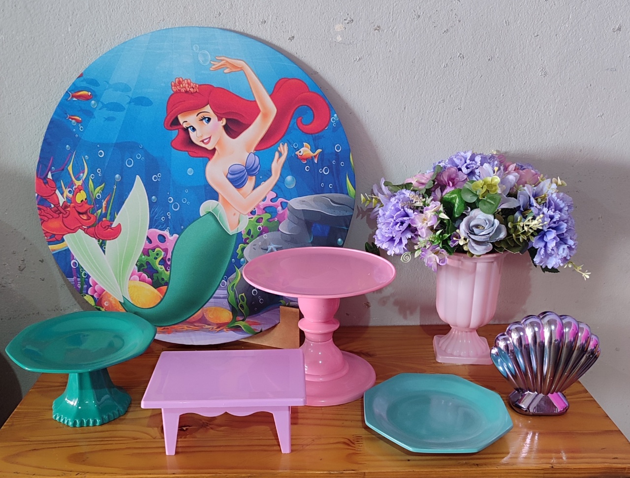 Mini Kit Sereia Ariel - Arte Sonho Locação