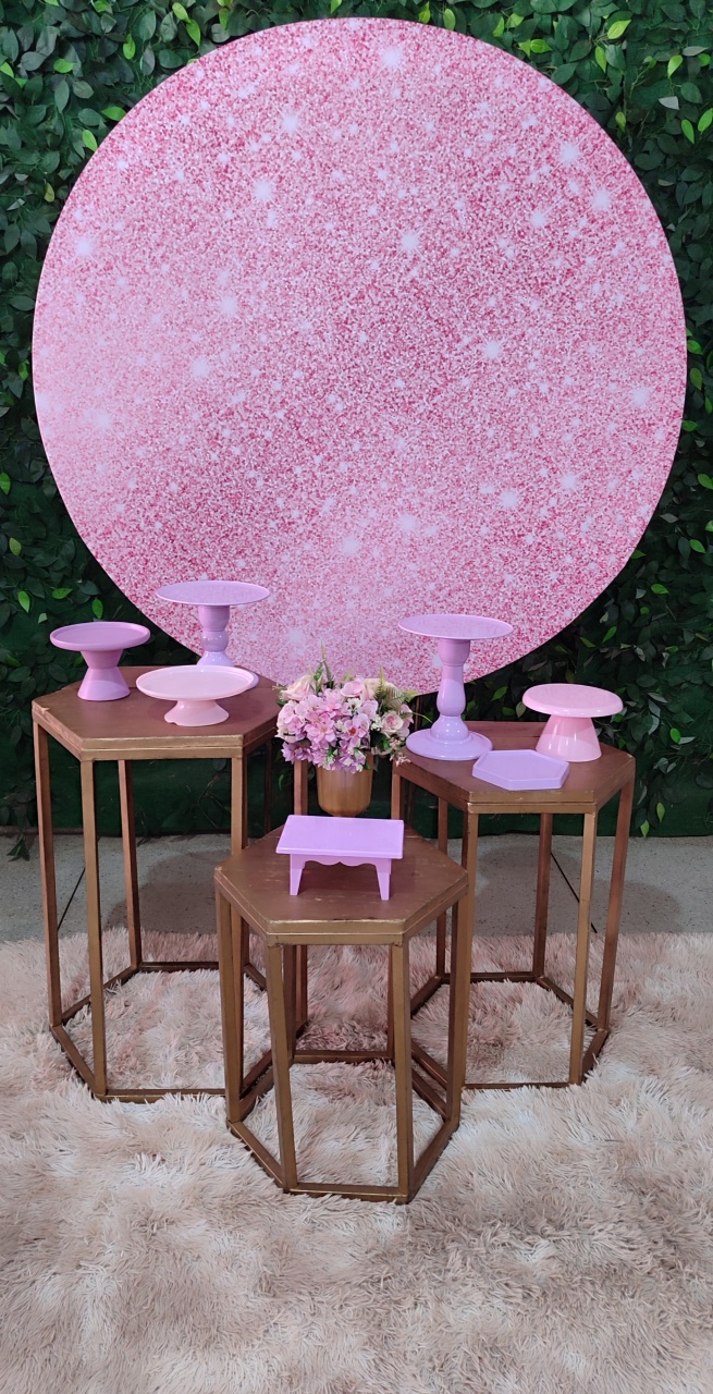 Adulto - Glitter Rosa - Arte Sonho Locação