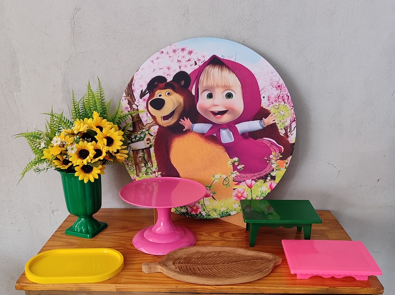 Mini Kit Masha E O Urso - Arte Sonho Locação