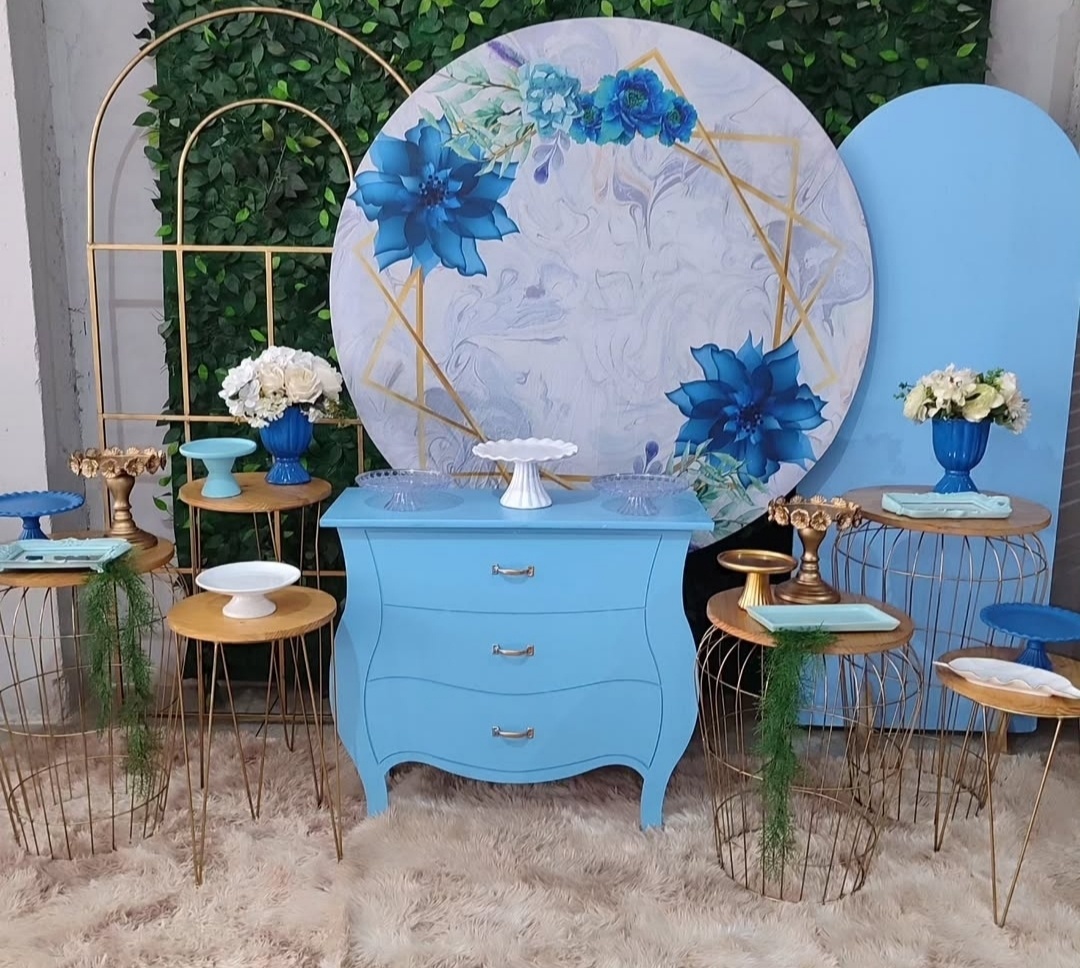 Adulto Floral Azul.... - Arte Sonho Locação