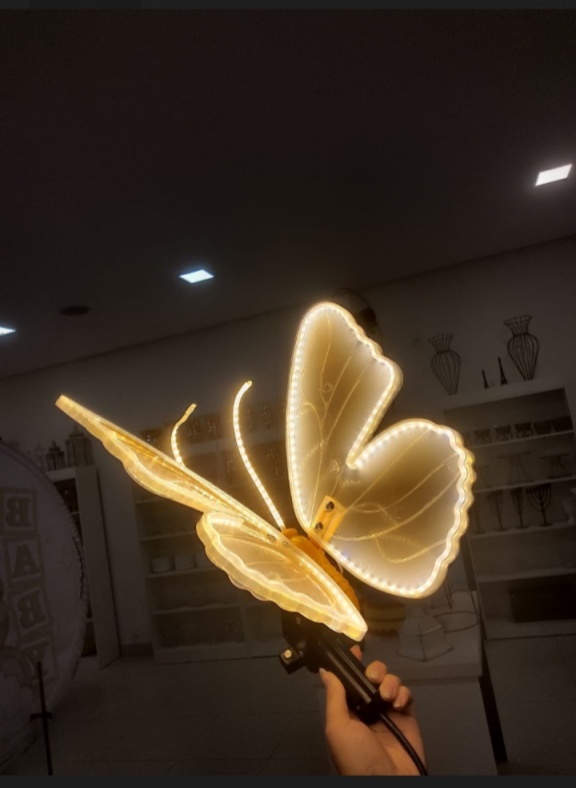 Borboleta de Led Com Movimento - Mania de festa 
