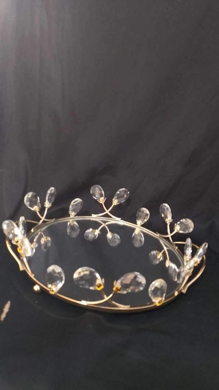 Porta Doces Dourado Com Cristais - Mania de festa 