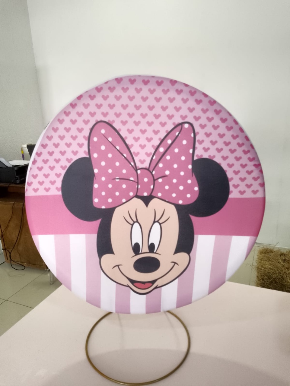 Mini Painel Minnie Rosa - Mania de festa