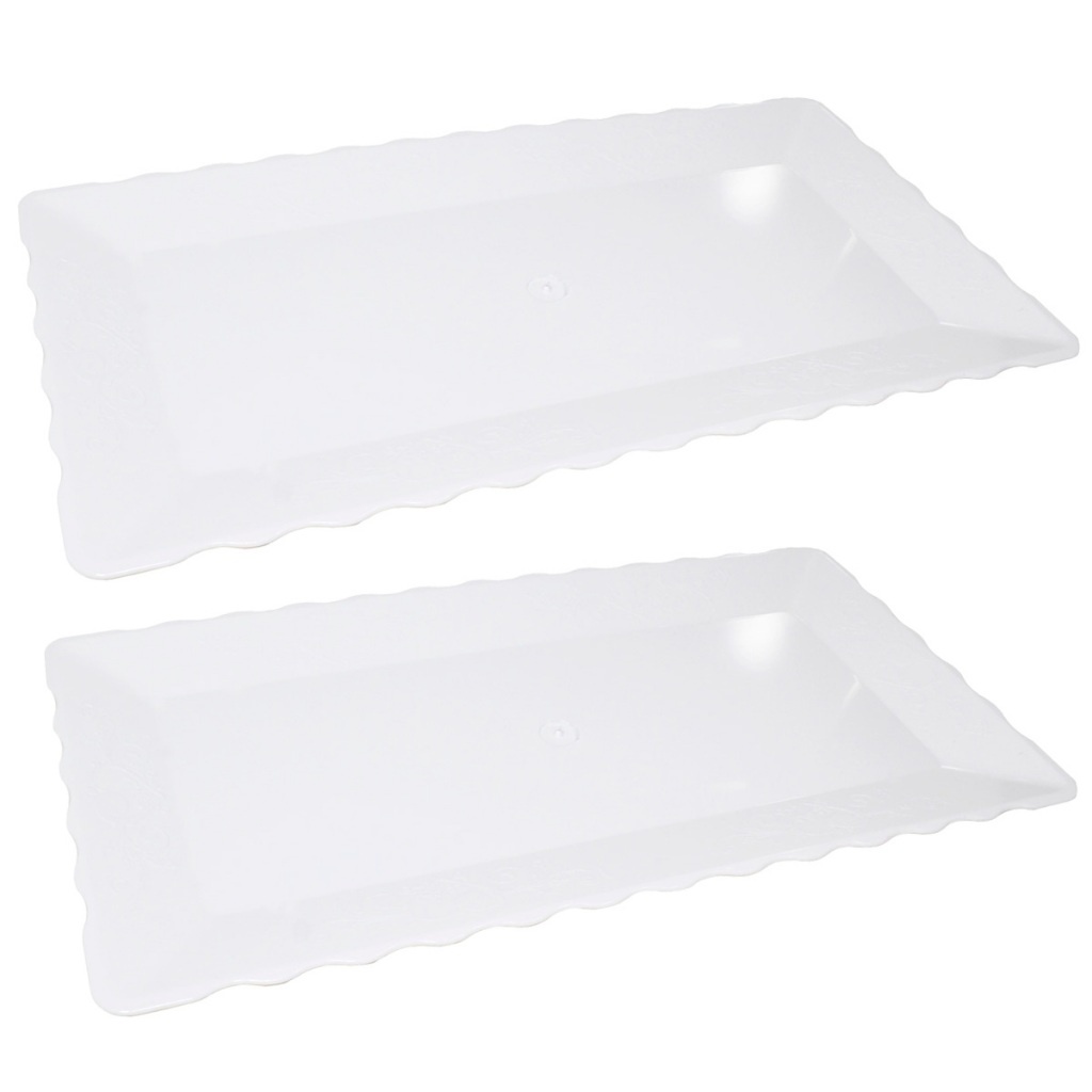 Porta Doces Estilo Bandeja Branco - Mania de festa 