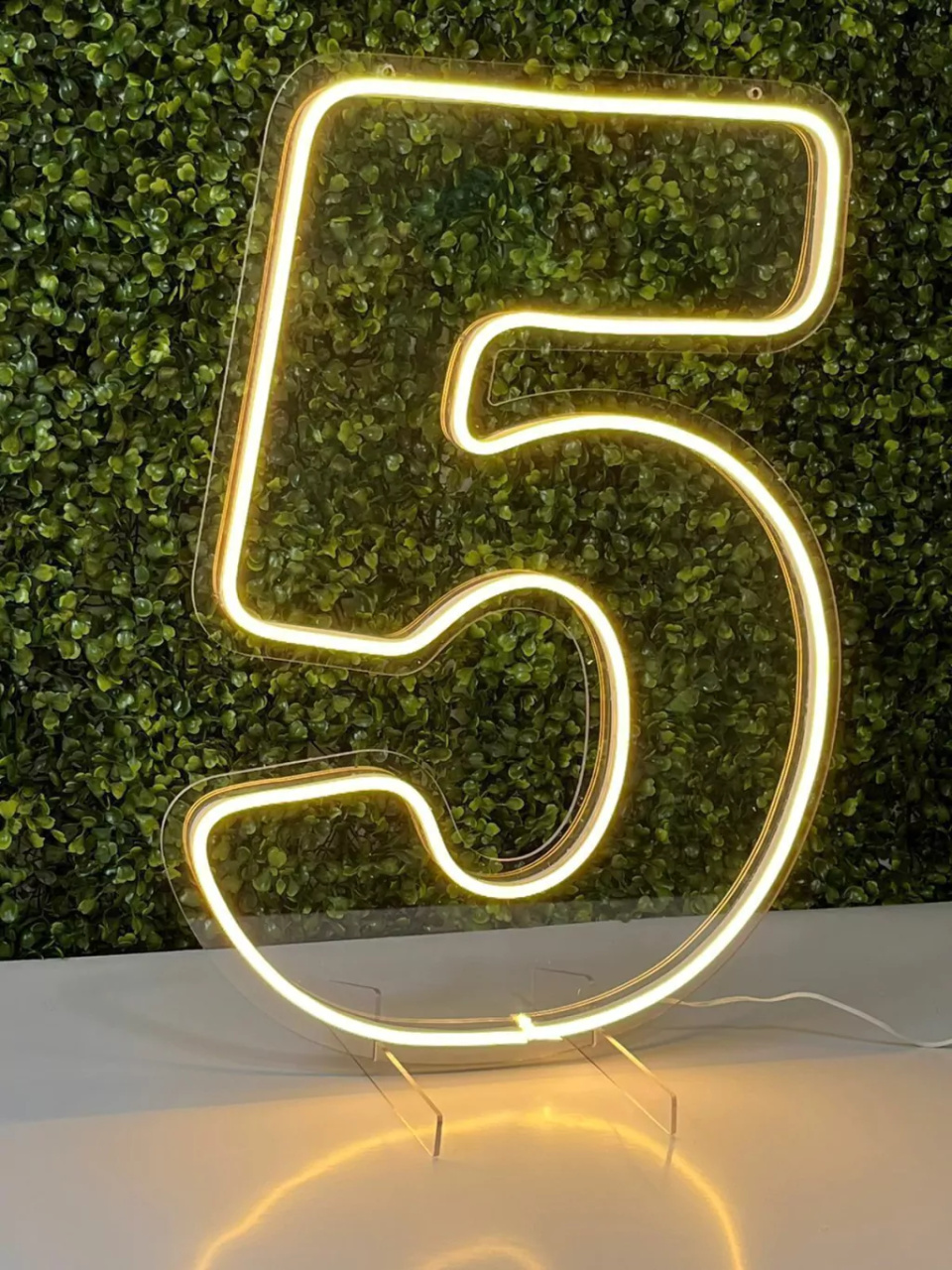 Número 5 de Led - Mania de festa 
