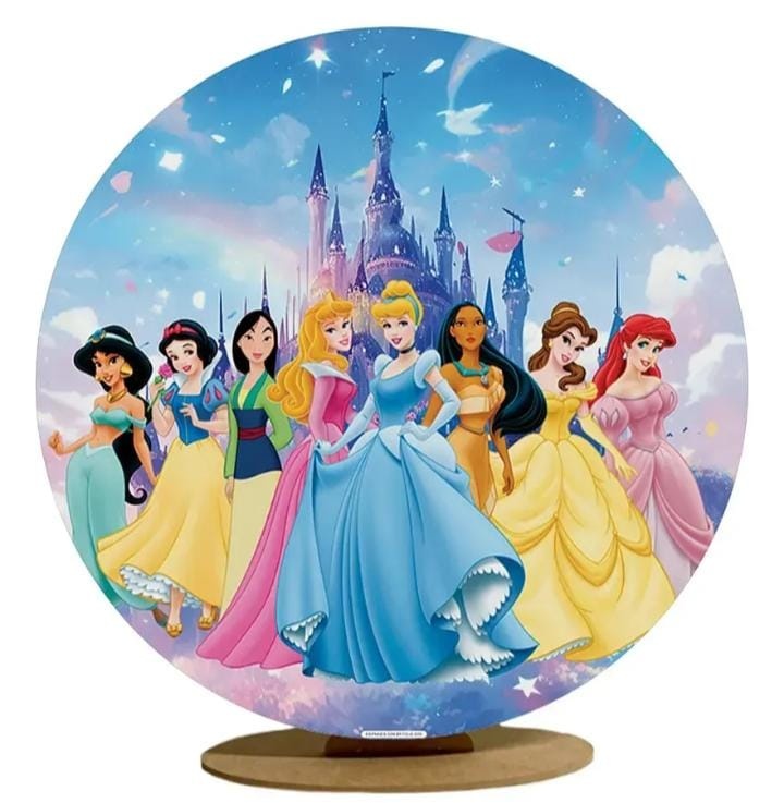 Capa de Mini Painel Princesas - Mania de festa 