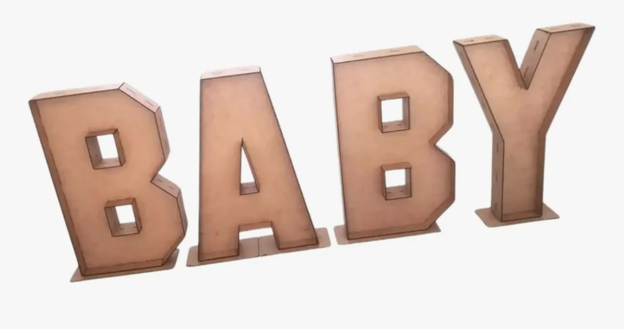 Letras Baby - Mania de festa 
