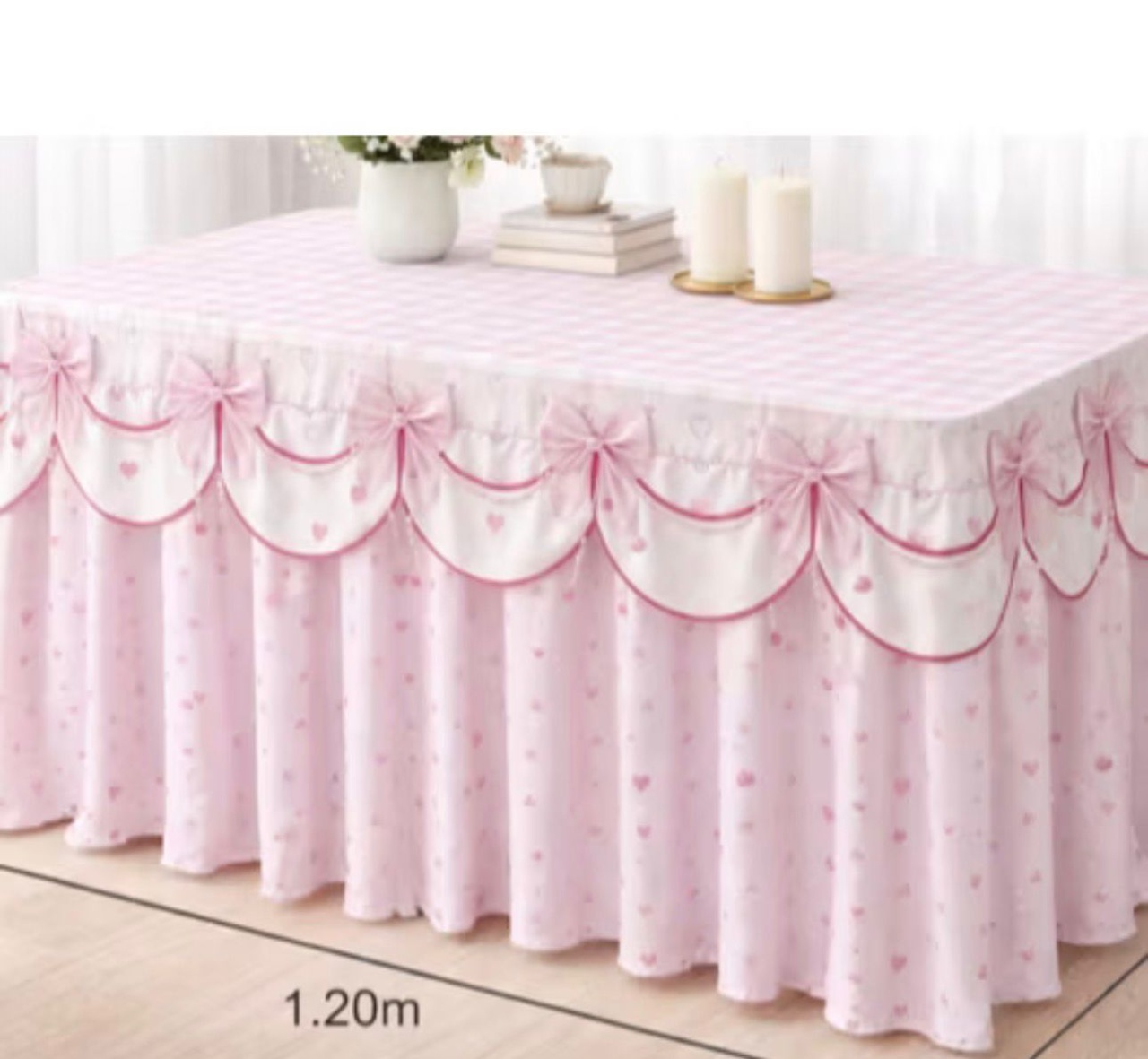 Toalha de Mesa, Longa de Bolinhas Rosa - Mania de festa 