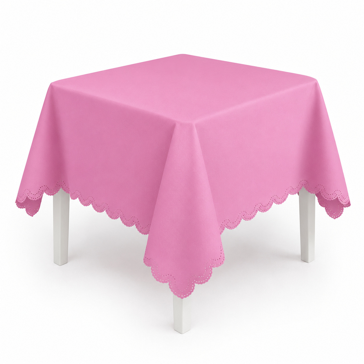Toalha de Mesa Rosa Escuro Curta - Mania de festa 