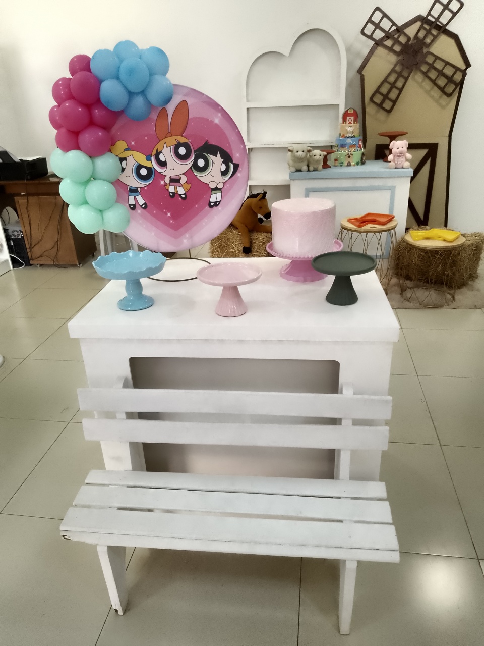 Kit Pegue E Monte de Mesa Meninas Super Poderosas - Mania de festa 