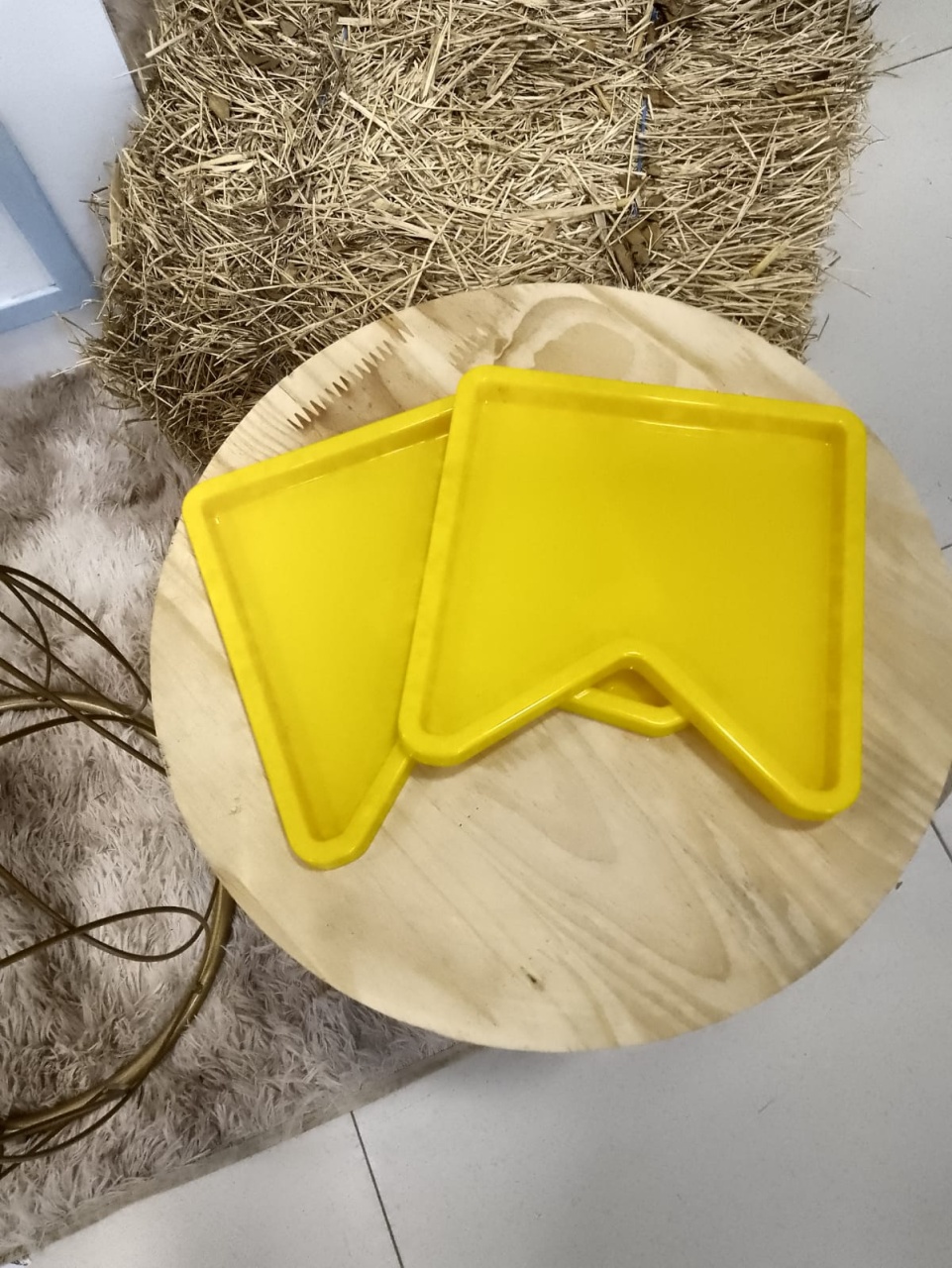Porta Doces Bandeirinha Amarelo - Mania de festa 