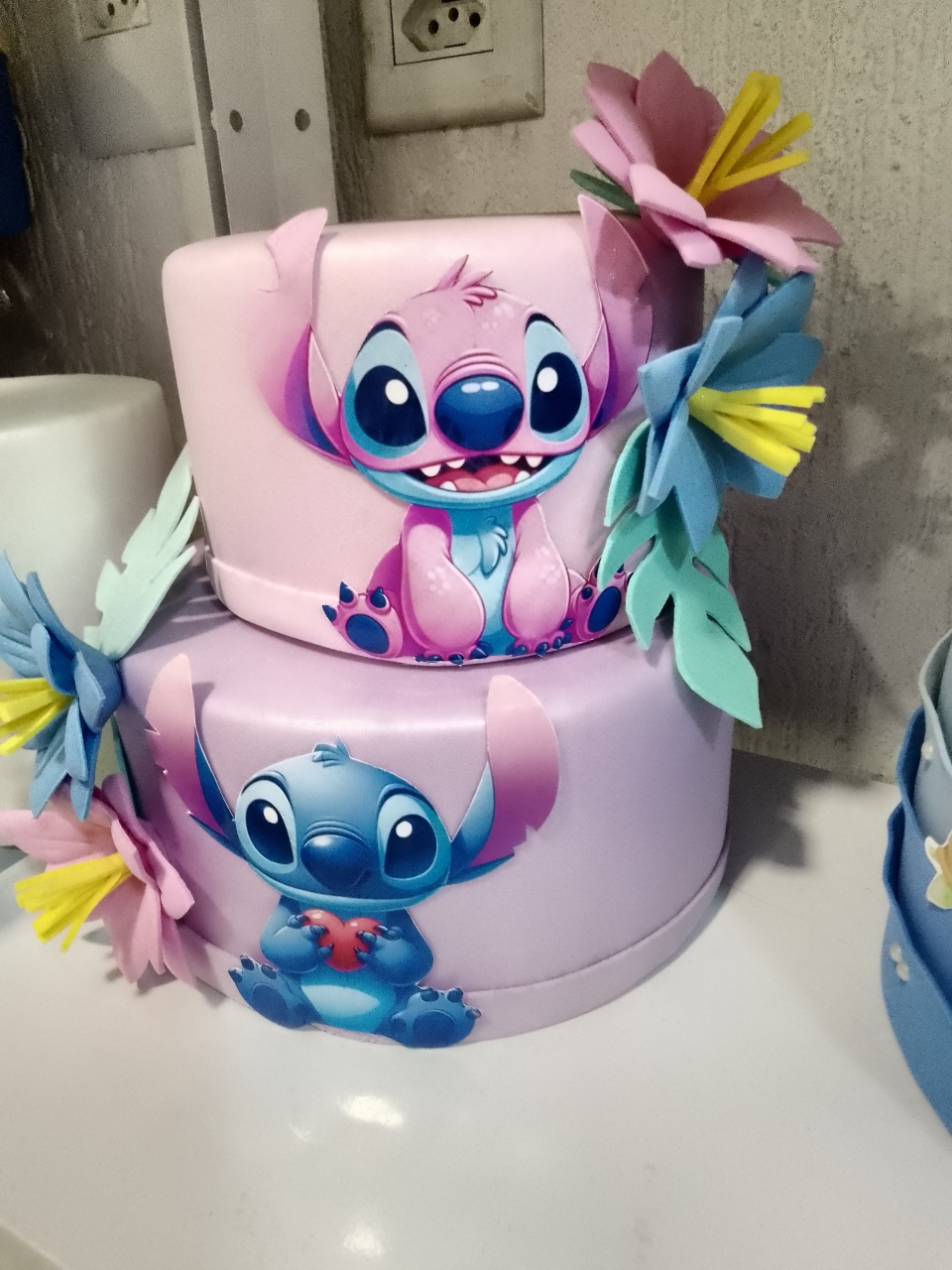 Bolo Fake Stich - Mania de festa 